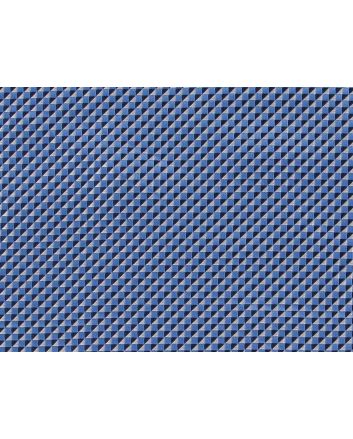 Woven Narrow Width Silk, Split Square, Blue