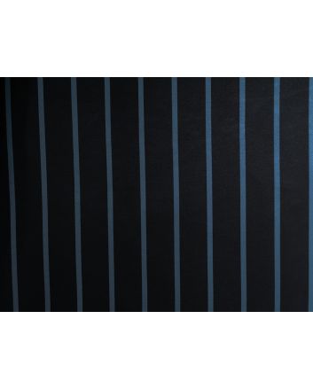 Woven Narrow Width Silk, Wide Stripe, Blue