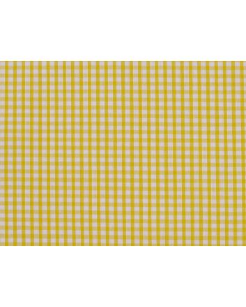 Woven Polycotton Gingham, 1/8 inch - Yellow