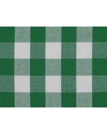 Woven Polycotton Gingham, 1 inch, Green