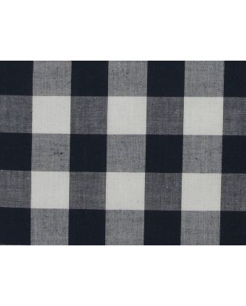 Woven Polycotton Gingham, 1 inch, Navy