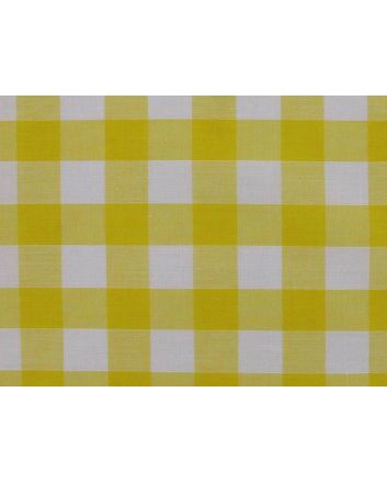 Woven Polycotton Gingham 1 Inch, Yellow