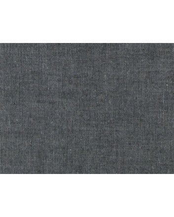Yarn Dyed Cotton Chambray, Black