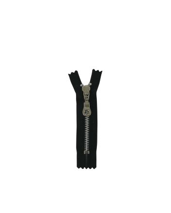 YKK Chunky Metal Close End Dress Zip, 4 Inch, Black