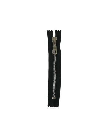 YKK Chunky Metal Close End Dress Zip, 6 Inch, Black