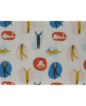 Yoga Pose Cotton Print