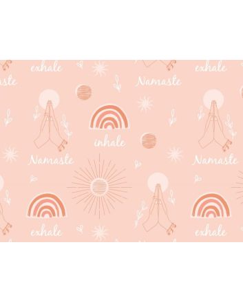 Yoga Wellness Cotton Print, Namaste