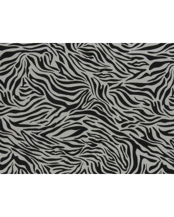 Zebra Stripe Cotton Jersey, Ecru