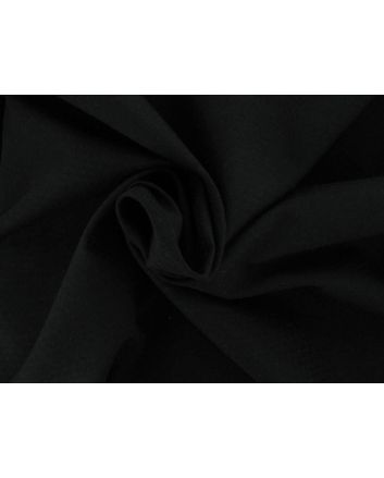 Zigzag Weave Cotton Suiting Black