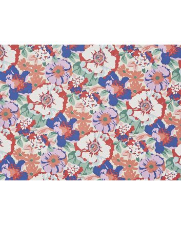 Zumba Cotton Curtain Fabric, Raspberry