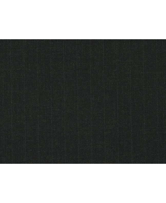 Alfred Brown Merino Two Fold Wool with Stripe, Charcoal