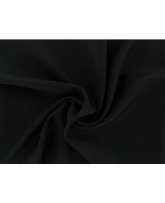 Alfred Brown Pure New Wool Heavy Suiting Twill, Black