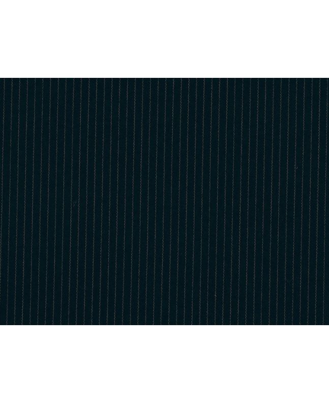Alfred Brown Super 110s Two Fold Yarn Wool with Narrow Stripe, Navy
