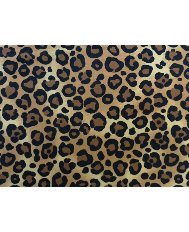 Allover Animal Cotton Print, Leopard Cub