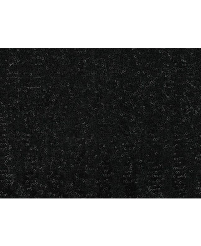 Allover Sequin Tulle, Matt Black