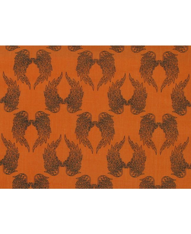 Angel Wings Polycotton Print, Orange