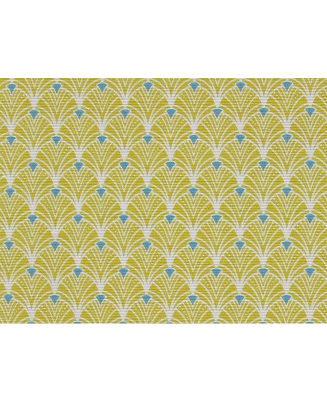 Arty Deco Cotton Rich Panama, Ochre