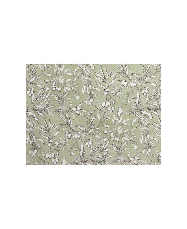 Aviary Cotton Curtain Fabric, Apple