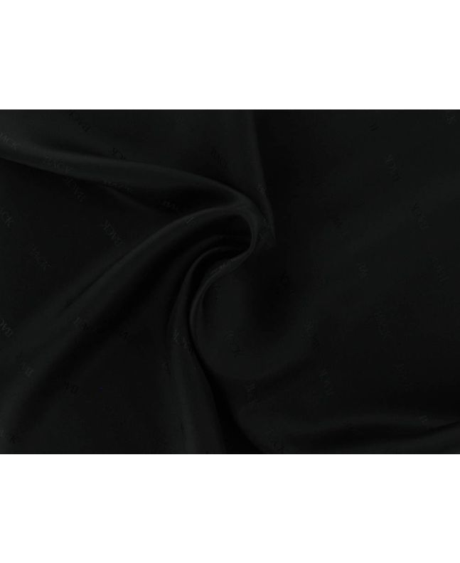 Back Jacquard Viscose Acetate Lining, Black
