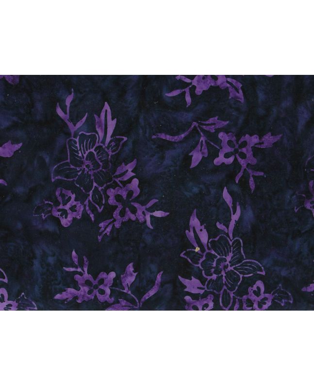 Bali Batik Cotton, Hibiscus, Juniper