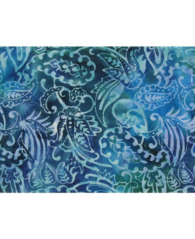 Bali Batik Cotton, Hortus, Cerulean