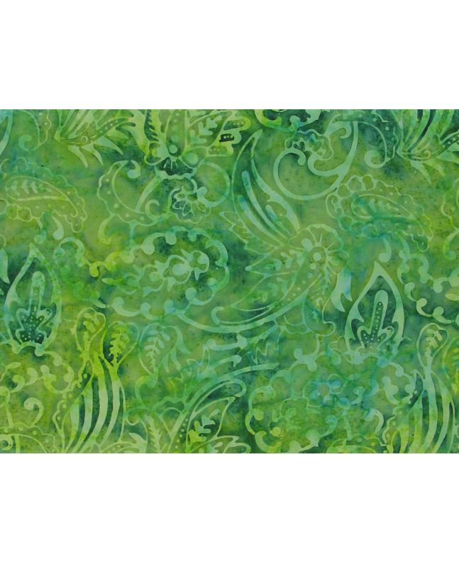 Bali Batik Cotton, Hortus, Shamrock