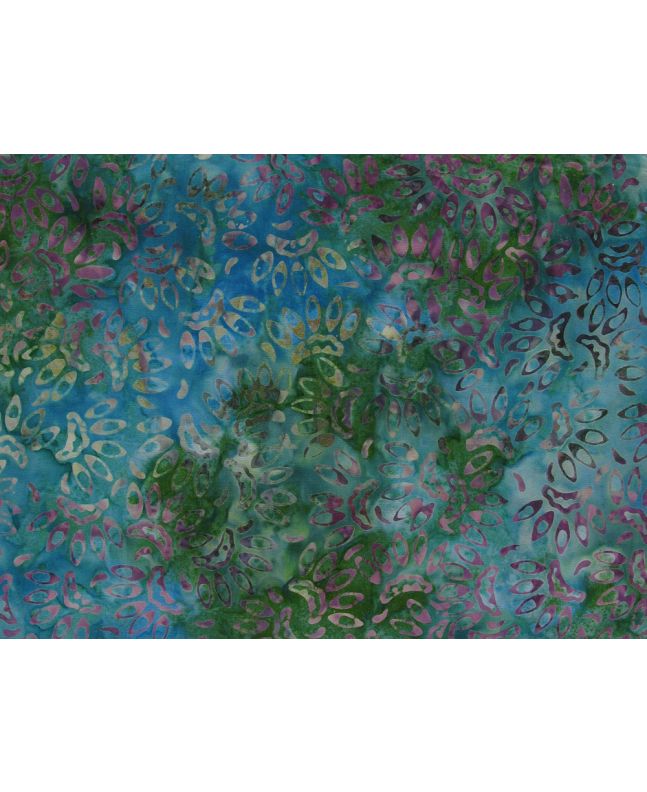 Bali Batik Cotton, Paw Print, Jungle