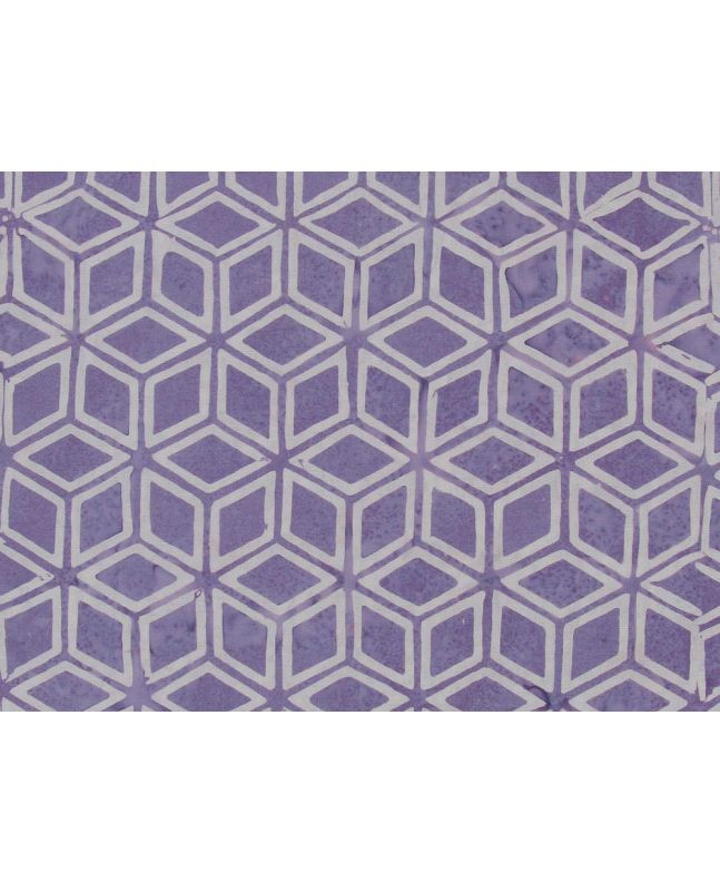Bali Batik Cotton, Star Cube, Heather