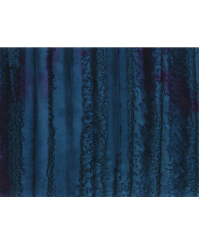 Bali Batik Cotton, Waterfall, Prussian