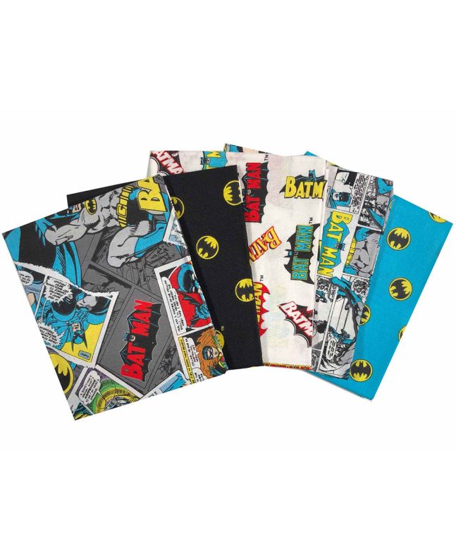 Batman Cotton Fat Quarters 5 Pack