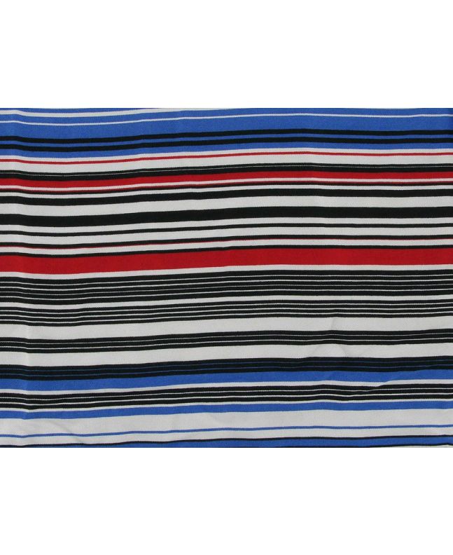 Belmando Twill Stripe Viscose Print, Roll End, 4.1m