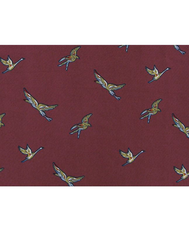 Birds in Flight Stretch Polyester Print, Dusky Rose
