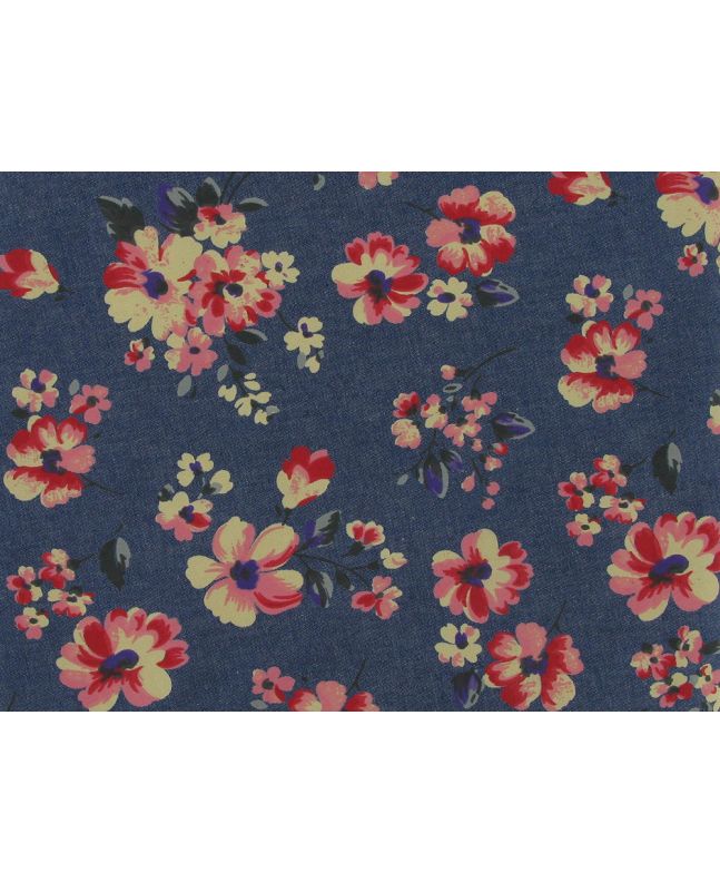 Blossom Flutter Printed Denim