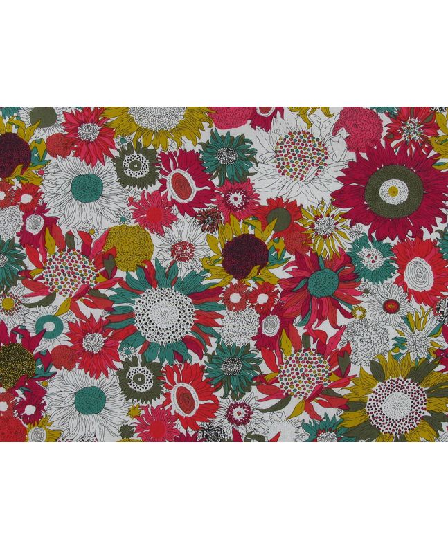 Boho Jardin Cotton Poplin, Ruby