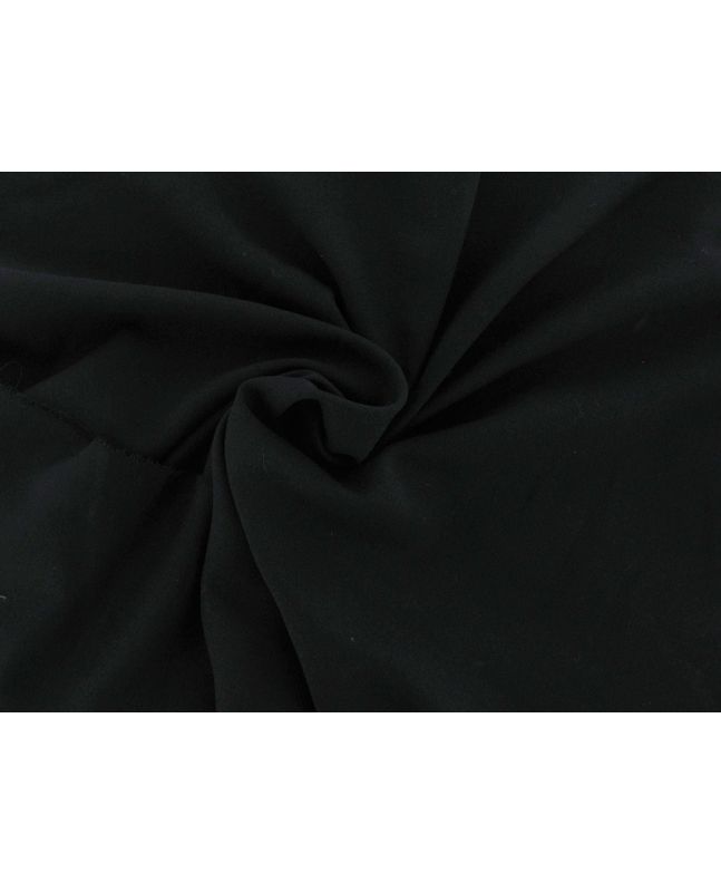 Brescia Lightly Creped Suiting Wool, Black