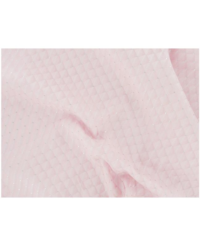 Brocade Squares - Pink with Silver