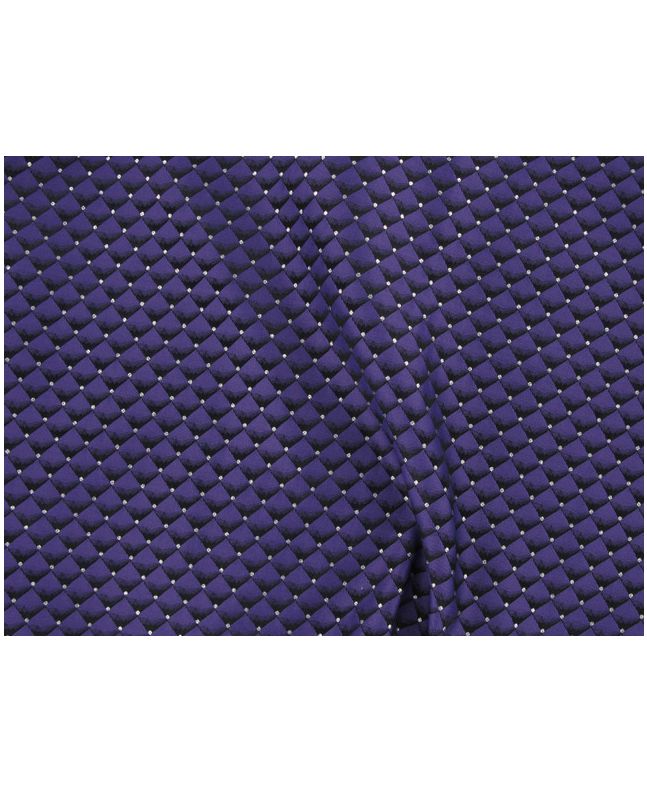 Brocade Squares - Purple with Silver