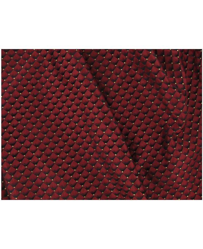 Brocade Squares - Red with Gold