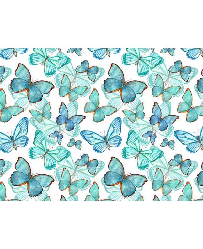 Butterfly Garden Cotton Print, Papillion