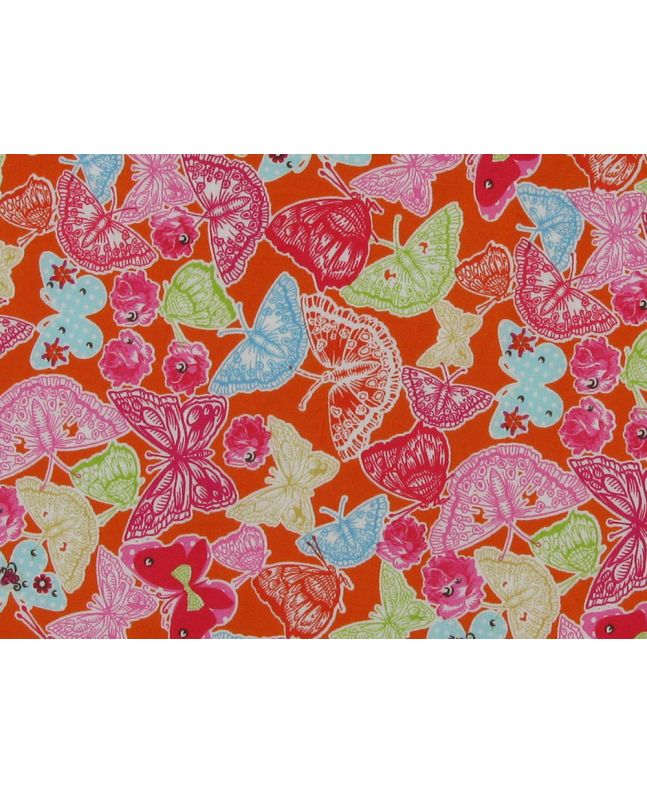 Butterfly Patterns Cotton Print