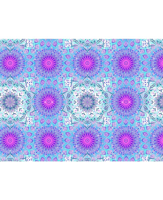 Calm Meditation Cotton Print, Flow Pattern