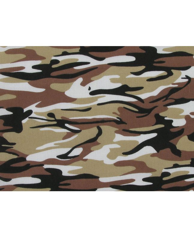 Camoflauge Polycotton Print, Desert