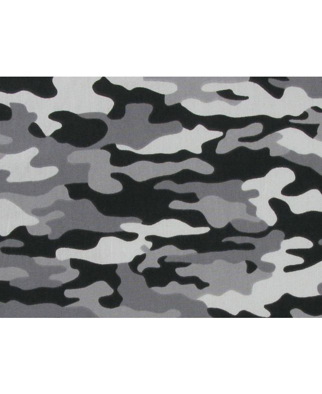 Camouflage Cotton Poplin Print, Alps