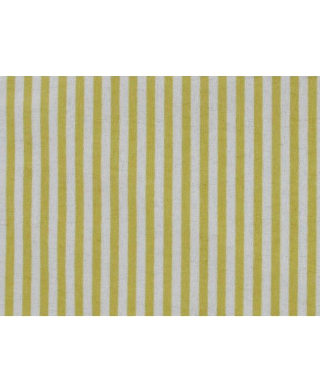 Candy Stripe Brushed Cotton Rich Winceyette, Ochre