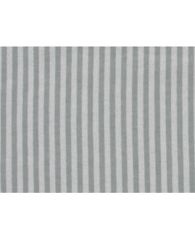 Candy Stripe Brushed Cotton Rich Winceyette, Silver