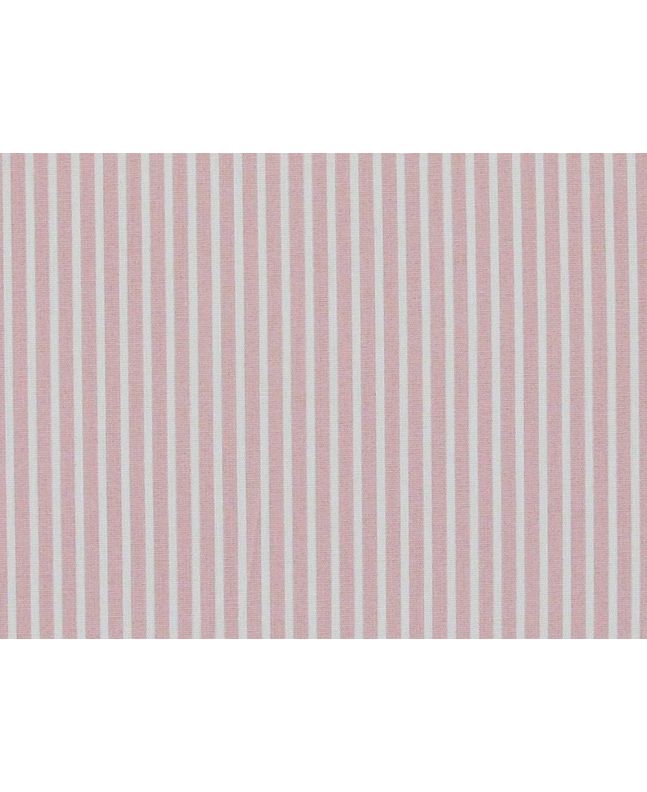 Candy Stripe Cotton Poplin, Baby Pink