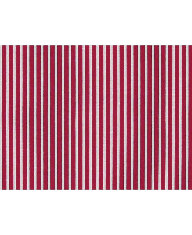 Candy Stripe Cotton Poplin, Cerise