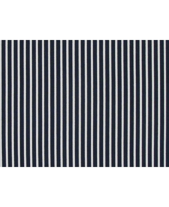 Candy Stripe Cotton Poplin, Navy