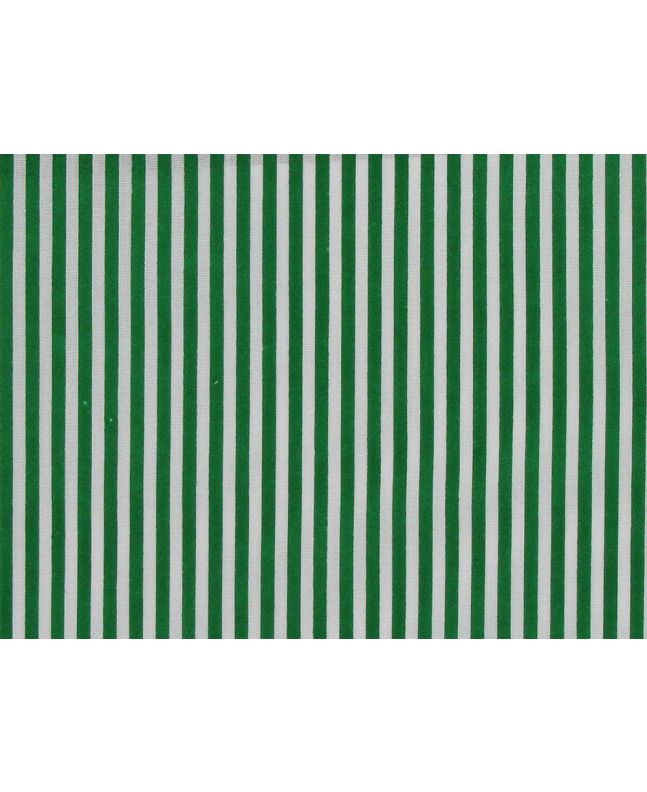 Candy Stripe Polycotton Print, Green