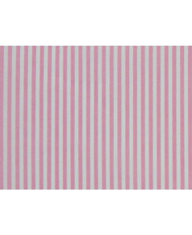 Candy Stripe Polycotton Print, Pink